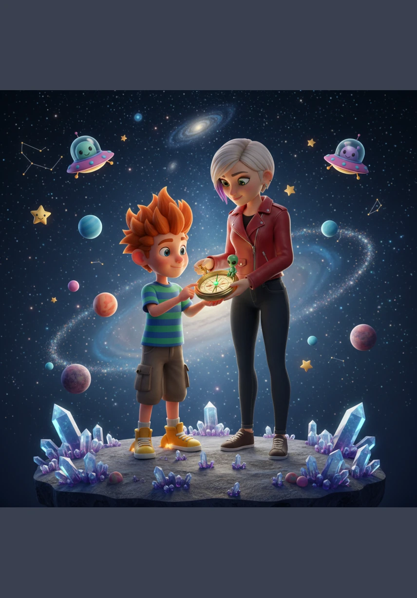 Leo reached out and squeezed Zara’s hand, a silent promise that their bond would remain unbreakable across any distance or time. Under the vast, starlit canopy of their home planet, they knew that their friendship was the greatest success of all, a light that would guide them forever.