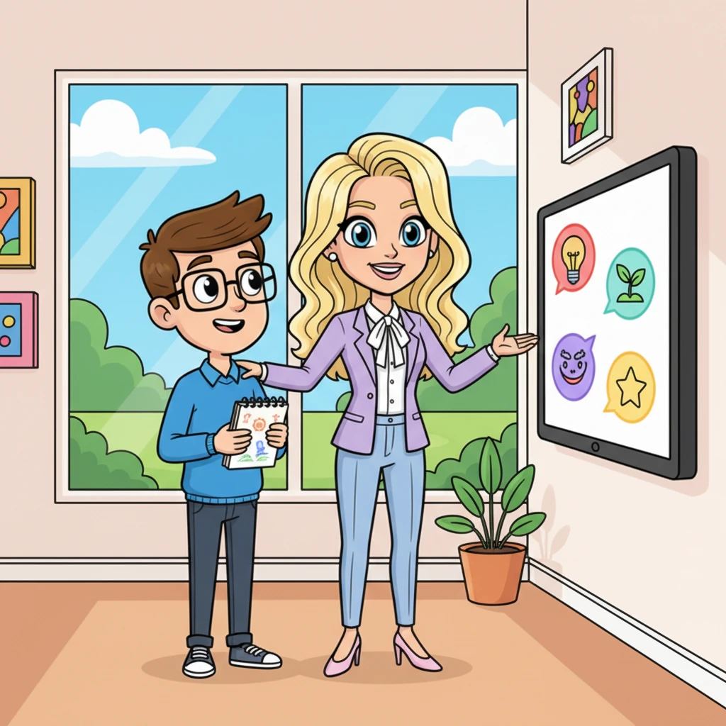 Dave quickly realized that beneath Maureen's mighty exterior was a truly kind and supportive boss. She listened carefully to his ideas and encouraged him to try new things. He began to feel much more comfortable and happy.