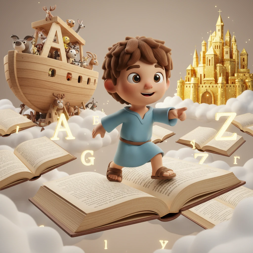 Caleb's Alphabet Adventure: A Journey Through the Bible - educational