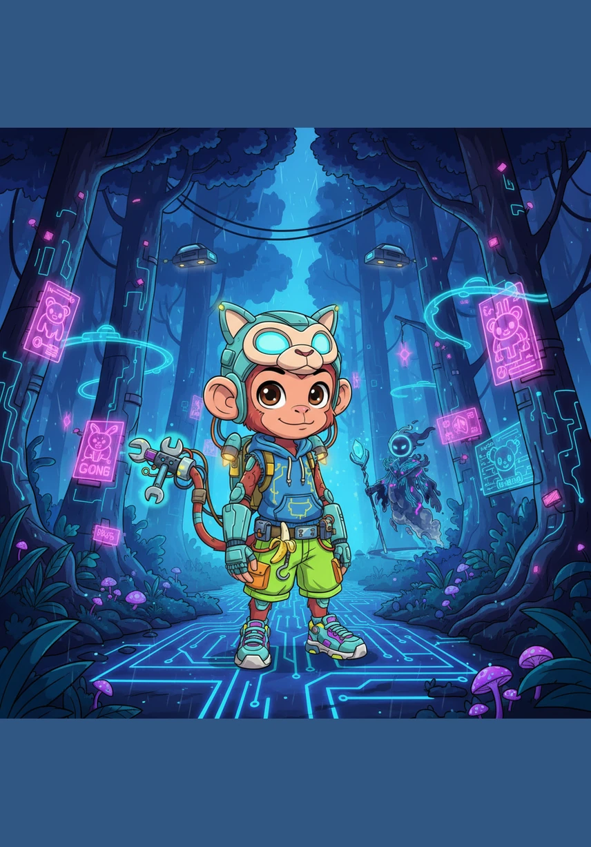 A group of dark, shadowy spirits creeps toward the sleeping animals, hoping to steal their peaceful dreams. Taji lets out a thunderous roar that shakes the very leaves of the trees, standing tall as the forest’s fierce and formidable protector.