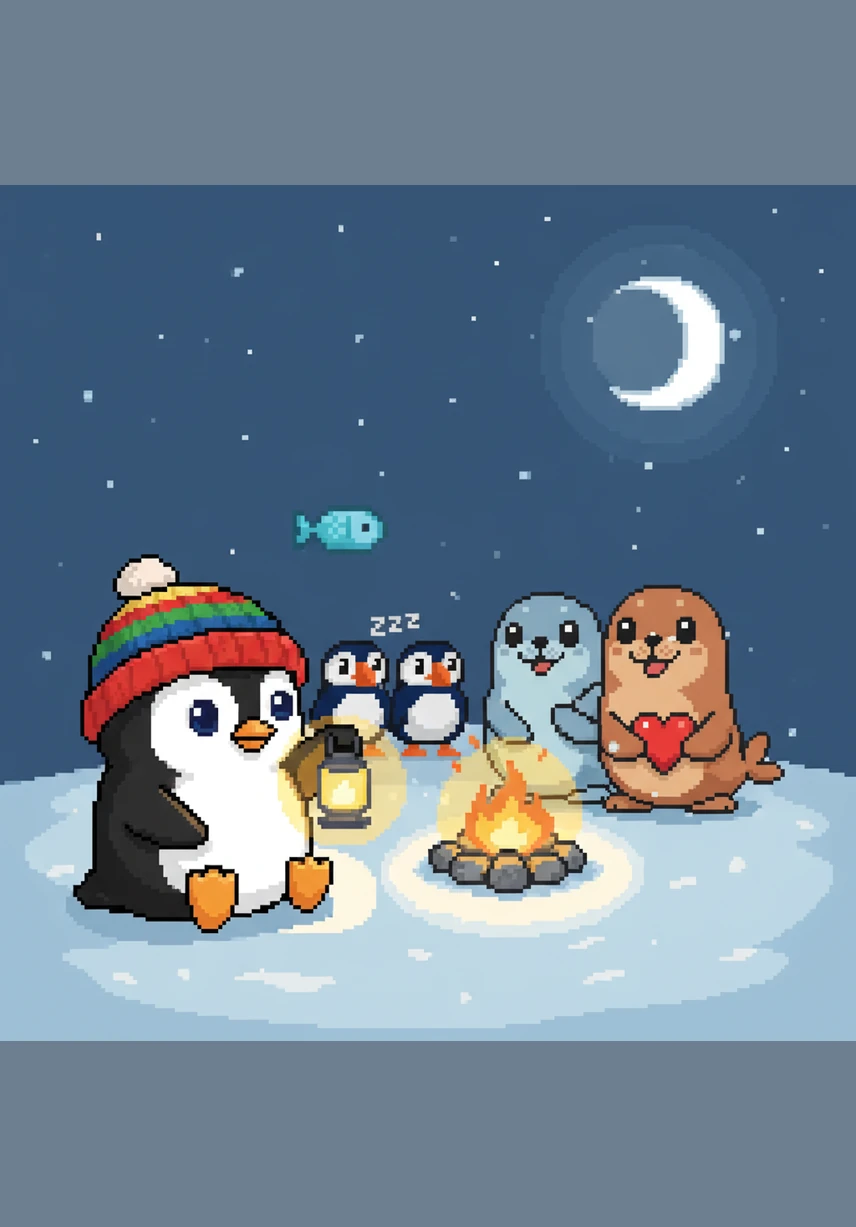 Looking up at the darkening sky, Pip counts nine fluffy white clouds drifting slowly past the rising moon. The world feels quiet and peaceful as the first evening stars begin to wake up in the distance.