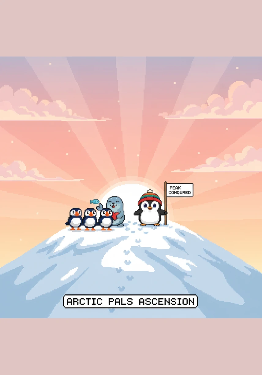 Finally, Pip reaches the top of the hill and sees ten vibrant colors dancing across the sky in the Northern Lights. He hugs his silver star close, happy to have counted so many wonderful things on his snowy journey.