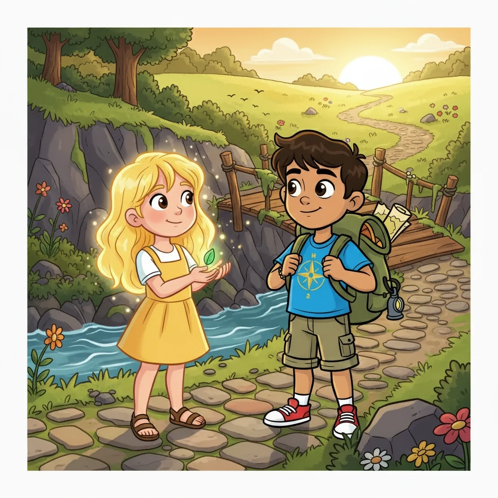 En su viaje, Mateo conoció a Lucía, una niña alegre que irradiaba luz. Juntos, superaron obstáculos, compartieron risas y lágrimas, y aprendieron el verdadero significado de la amistad. La fe de Lucía en la semilla fortalecía a Mateo.