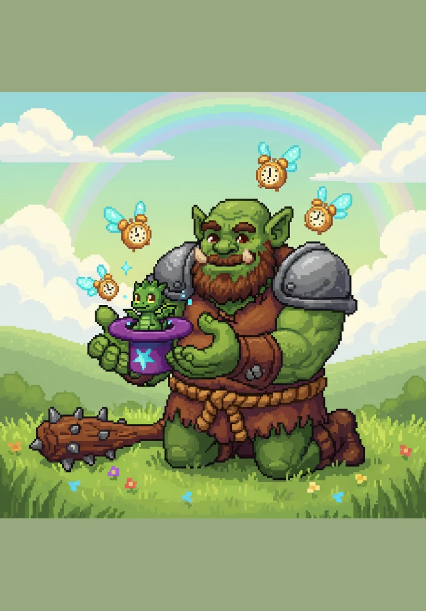 Barnaby returns to his quiet swamp, which is now protected by his new dragon friend and a sign that reads No Trespassing. He finally gets to enjoy his mud bath in peace, knowing he is the king of his own little corner of the world.