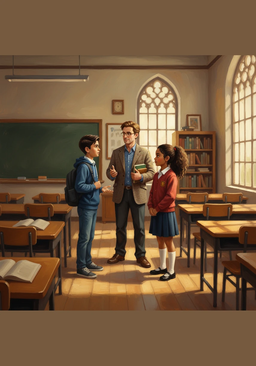 They step back into their classroom, where the teacher waits patiently for their answer. Ayan and Aisha share their discovery, explaining that style is a perfect mix of tradition, comfort, beauty, and individuality.