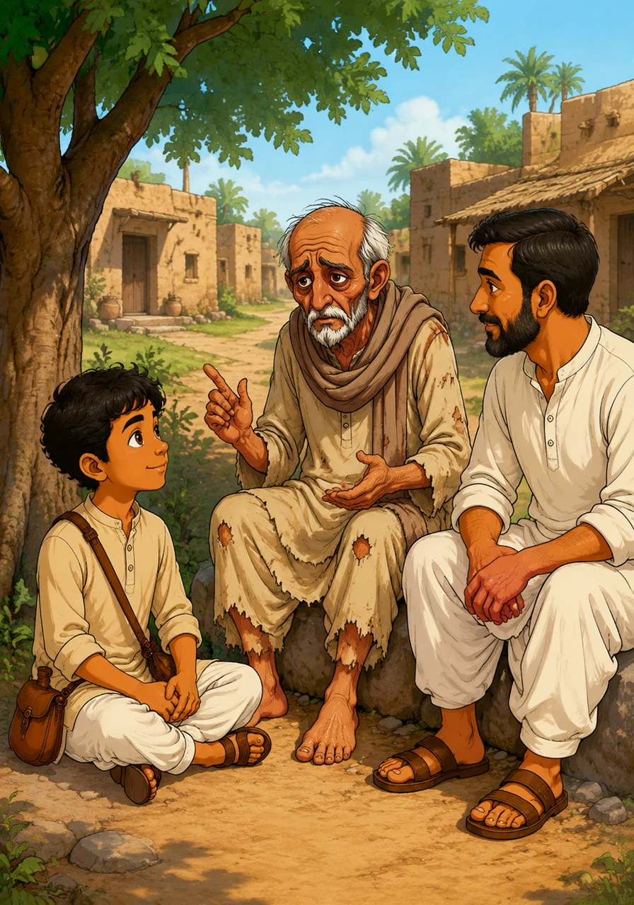 बहुत समय पहले, एक शांत और सुंदर गाँव में यूसुफ नाम का एक नेक और ईमानदार लड़का रहता था। उसे अपने बड़ों से नबियों की वीरता और सब्र की कहानियाँ सुनना बहुत पसंद था, जिनसे उसे हमेशा कुछ नया सीखने को मिलता था।