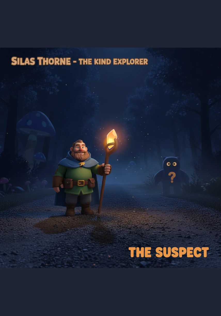 Silas Thorne stepped out of the darkness, his heavy boots crunching on the gravel road as he adjusted his worn trench coat. His eyes were sharp and observant, scanning the quiet houses for any sign of movement in the dead of night.
