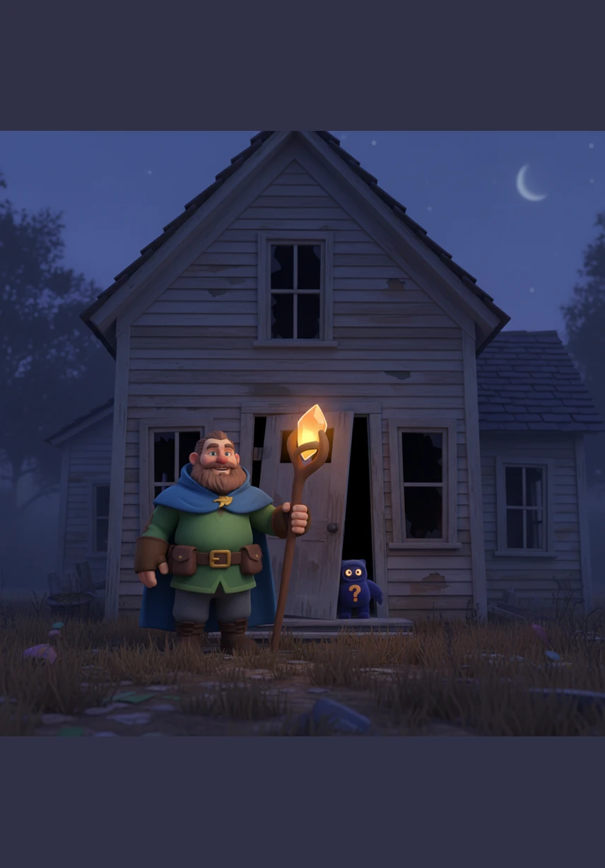 He approached an abandoned farmhouse that stood like a skeletal sentinel against the darkening sky, its windows shattered like hollow eyes. The front door creaked open with a low moan, inviting him into a place where time seemed to have stopped.