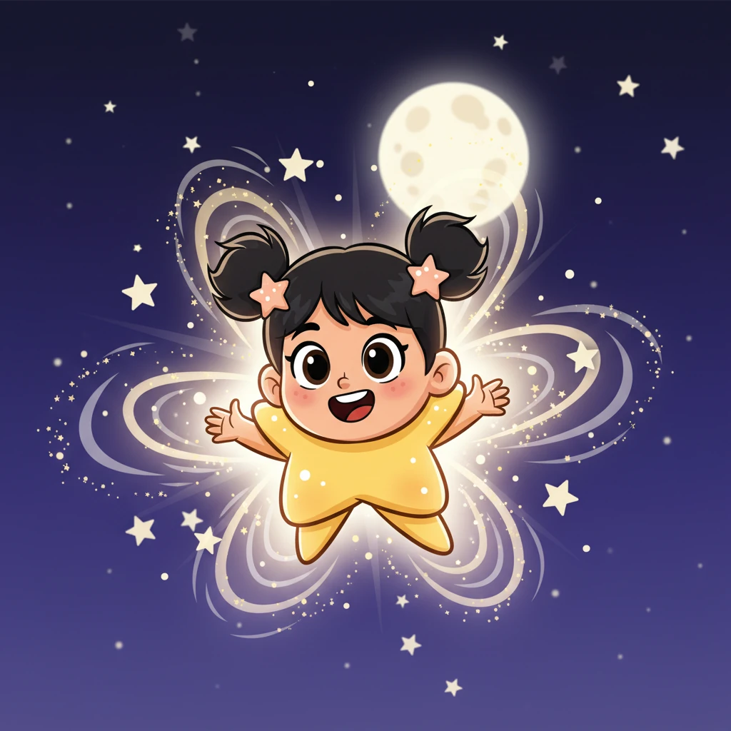 Ek khoobsurat raat mein, aasmaan mein hazaron tare chamak rahe the. Un sab mein se, ek chhoti si sitara thi jiska naam Twinkle tha, aur woh sabse zyada bright chamakne ki koshish kar rahi thi. Woh khushi se jhilmila rahi thi, soch rahi thi ki agar woh sabse tez chamkegi toh sab ussi ko dekhenge. Uska chehra garv aur masti se chamak raha tha.