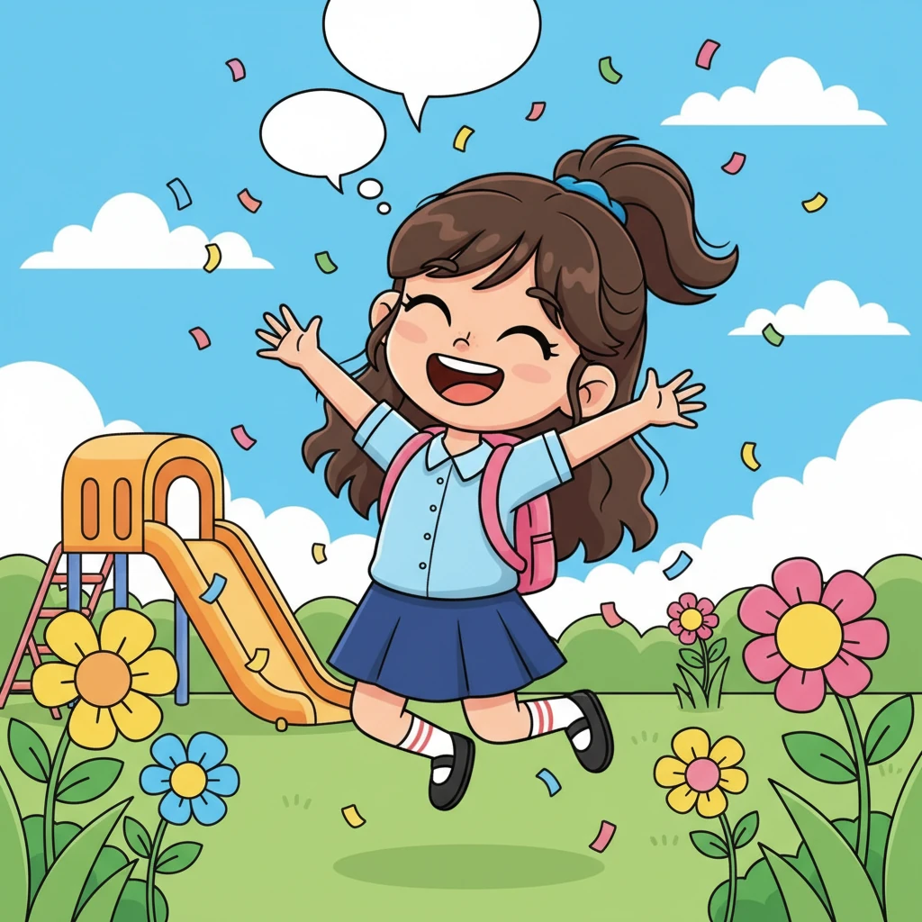 Days turned into weeks, and Lily's practice became a joyful habit. She noticed a remarkable change: she was beginning to start speaking naturally, and surprisingly, she found herself able to stop translating in her head.