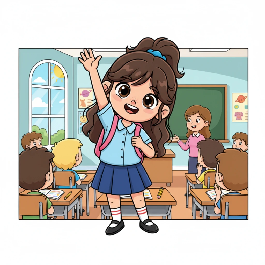 During her English class, the teacher asked a question that usually stumped her. To her own surprise, Lily raised her hand and answered clearly, feeling a rush of pride as she realized she was beginning to make progress again.