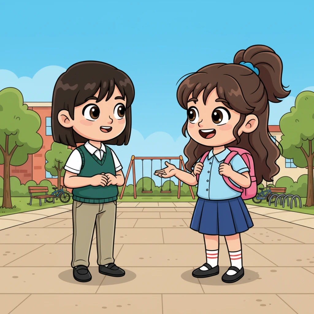 Later that week, Lily met a new exchange student and struck up a conversation. Her words flowed easily, and she could tell her voice began to sound more confident with every sentence she spoke.