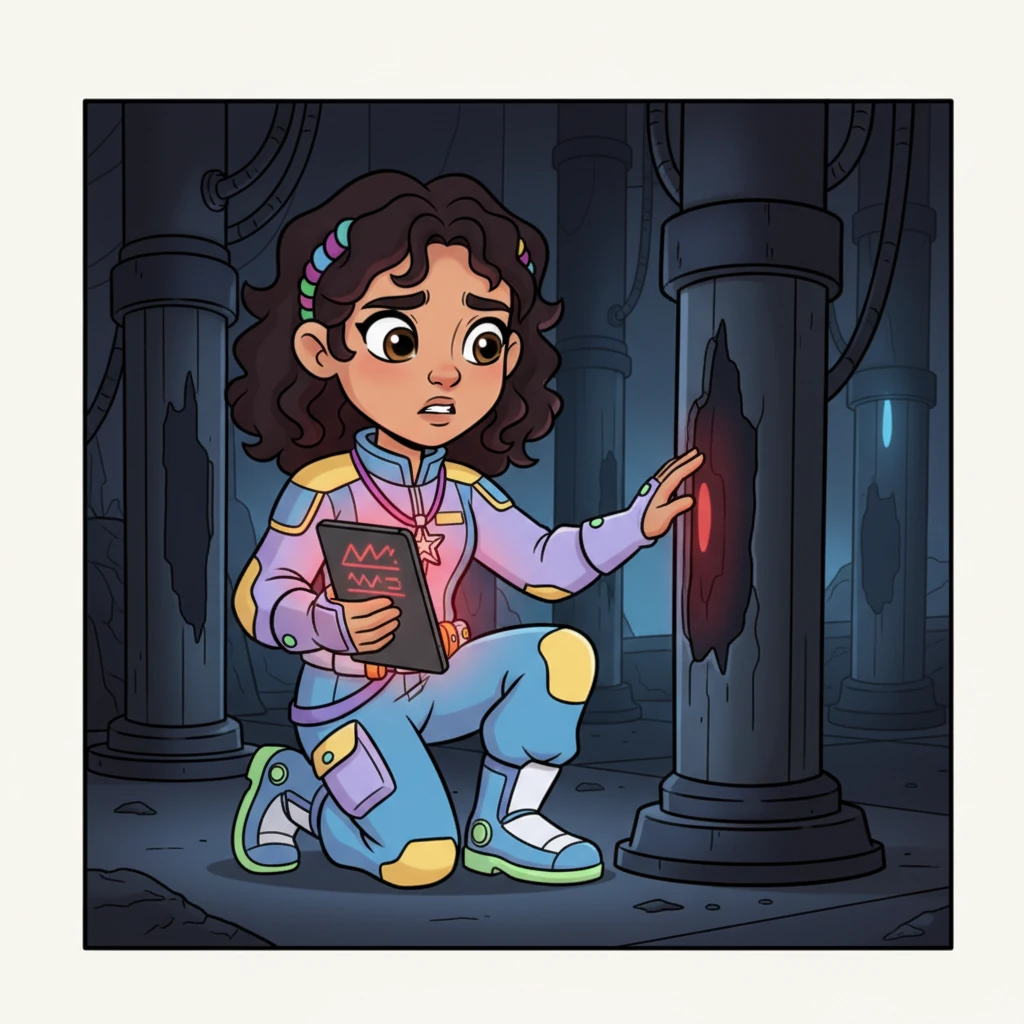 Deep within the Star-Weaver's maintenance chambers, Elara ran her diagnostic tools over a crystalline conduit. The readings flickered wildly, displaying ominous red warnings instead of the usual steady blue. A section of the chamber, typically humming with life, was eerily silent, its energy flow stagnant and cold. Her heart sank as the gravity of the situation became clear: the Star-Weaver was dying.