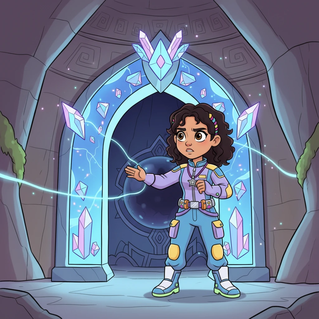 Standing before the dormant Star-Weaver's sacred core chamber, Elara felt the weight of her decision. She imagined the Elders' disapproval, the breaking of tradition, the potential for disaster. Was saving her world worth desecrating this hallowed ground? Her brow furrowed, her expressive face a canvas of conflicting emotions, but the image of her fading sky pushed her past her fears.