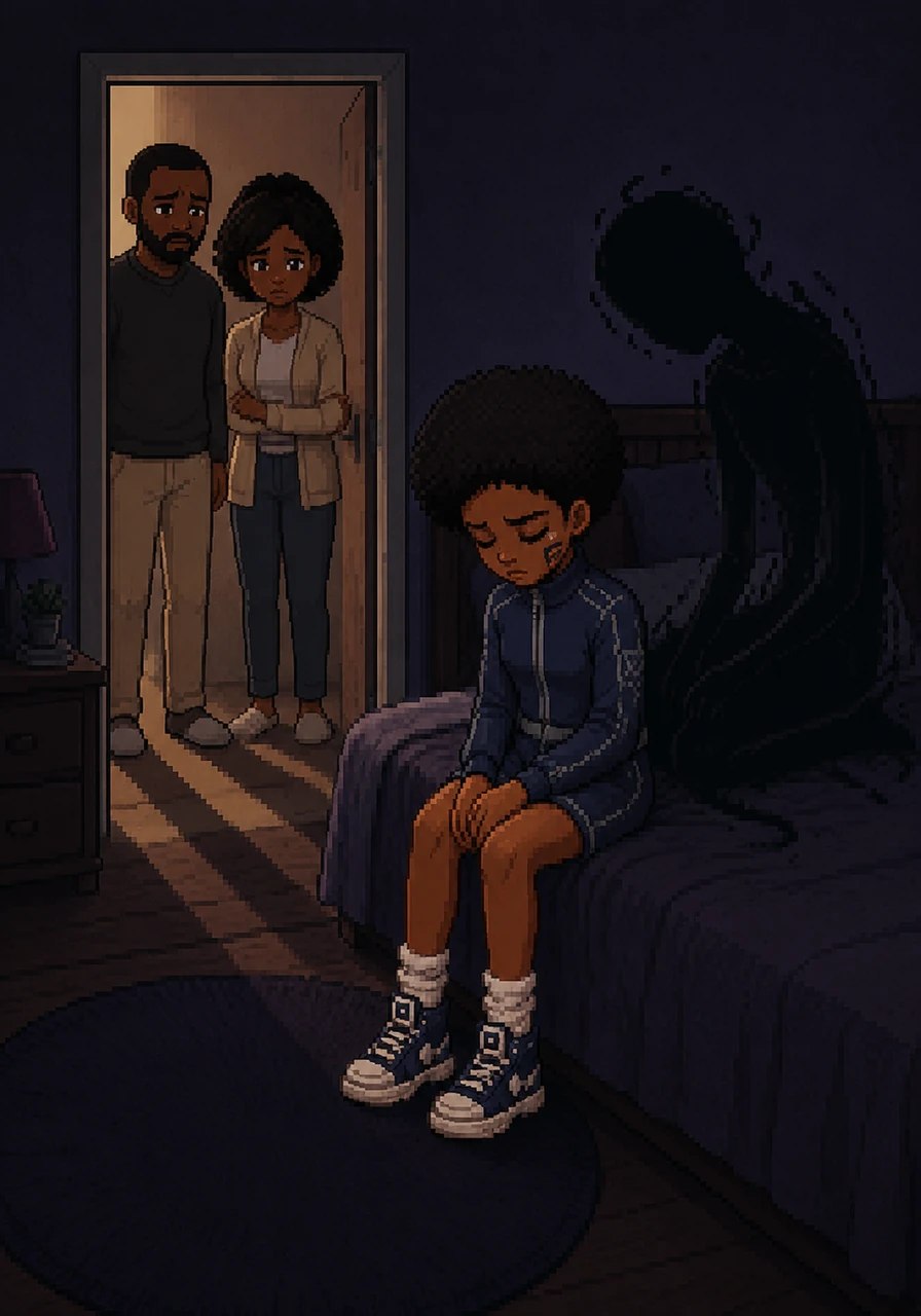 As the weeks pass, Naomi’s world becomes smaller and quieter, her physical health declining alongside her spirit. Her parents watch from the doorway with worried eyes, feeling a deep sense of helplessness as they see their once-vibrant daughter slipping away into silence.