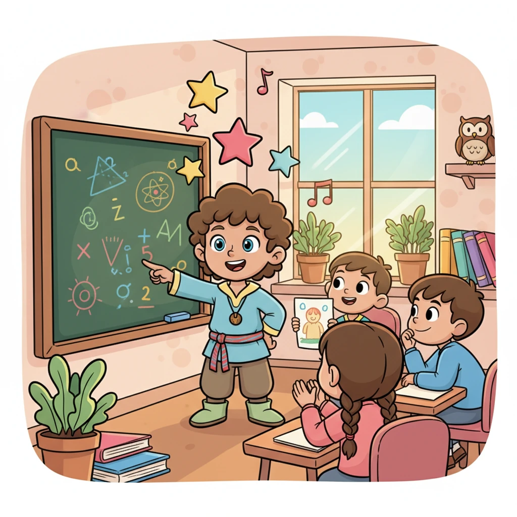 With the old man's generous support, Rohan blossomed in school, his mind soaking up knowledge like a thirsty sponge. He excelled in every subject, his grades soaring, and his classmates looked up to his dedication.