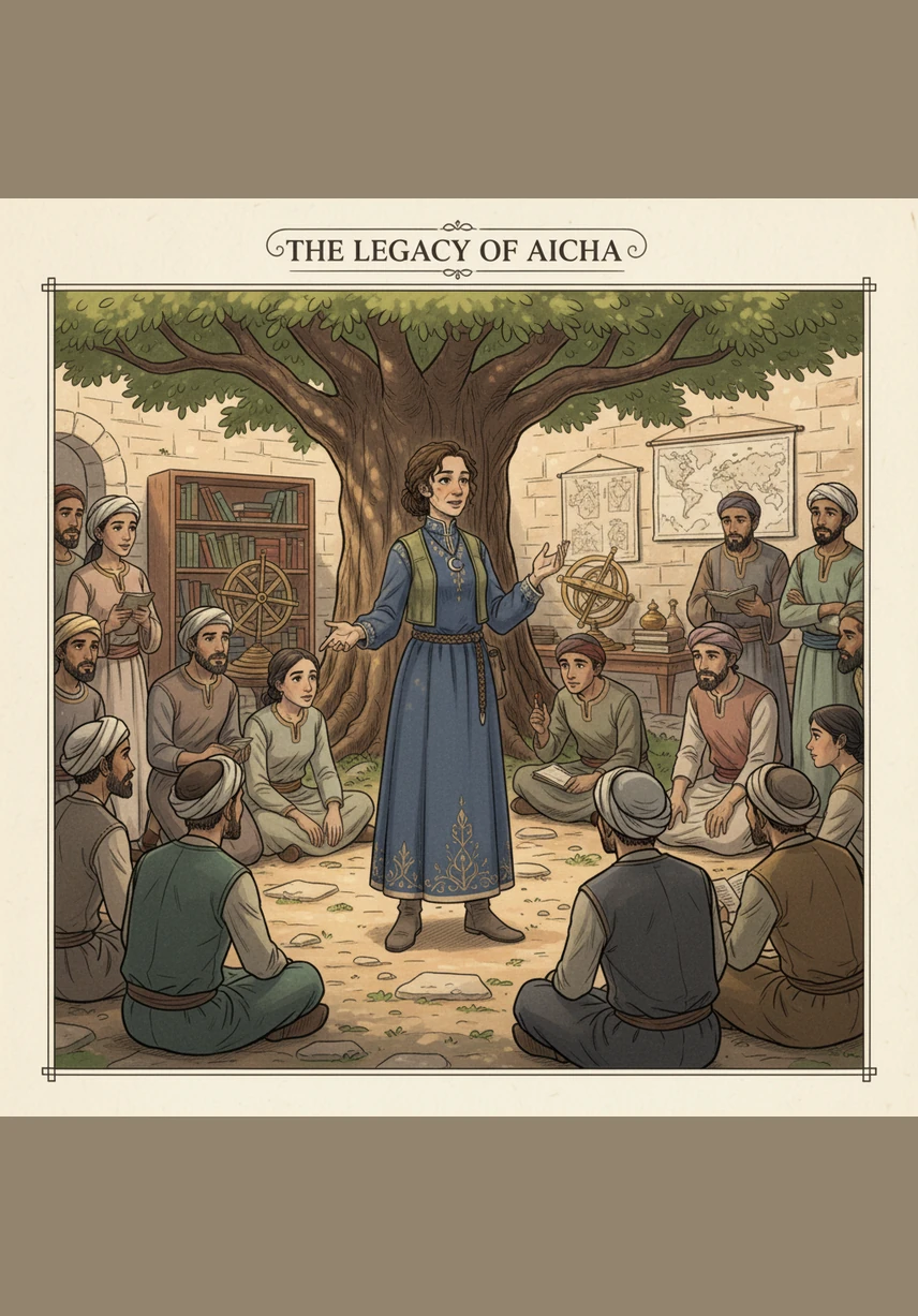 El legado de Aicha comenzó a escribirse en los libros de historia, asegurando que su voz y su inteligencia siguieran guiando al mundo siglos después. Ella demostró que en el islam, el conocimiento es un camino sagrado que hombres y mujeres recorren con la misma importancia.