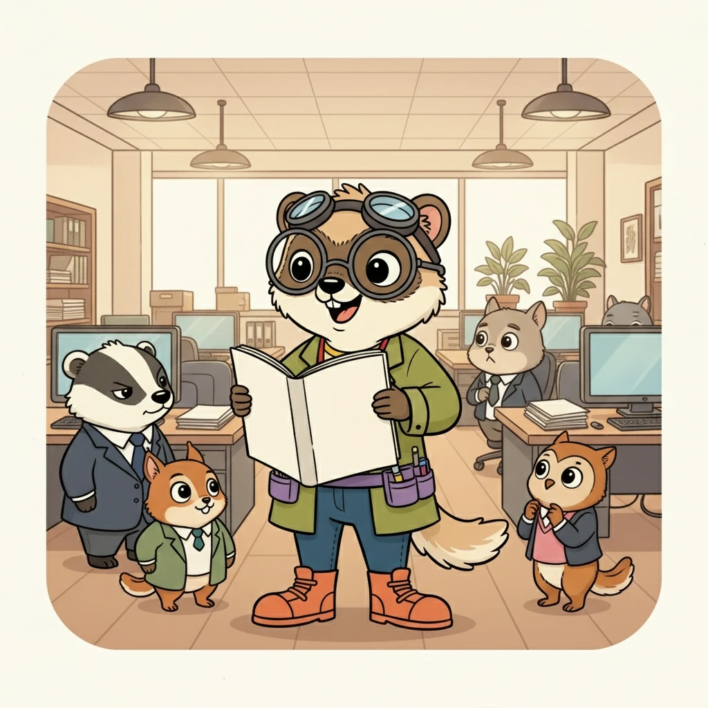 Séverine a commencé à devenir la fouine utile du bureau. Elle se renseignait sur tout et partageait ses découvertes avec enthousiasme. Elle était toujours prête à aider, même si ses informations n'étaient pas toujours parfaites.