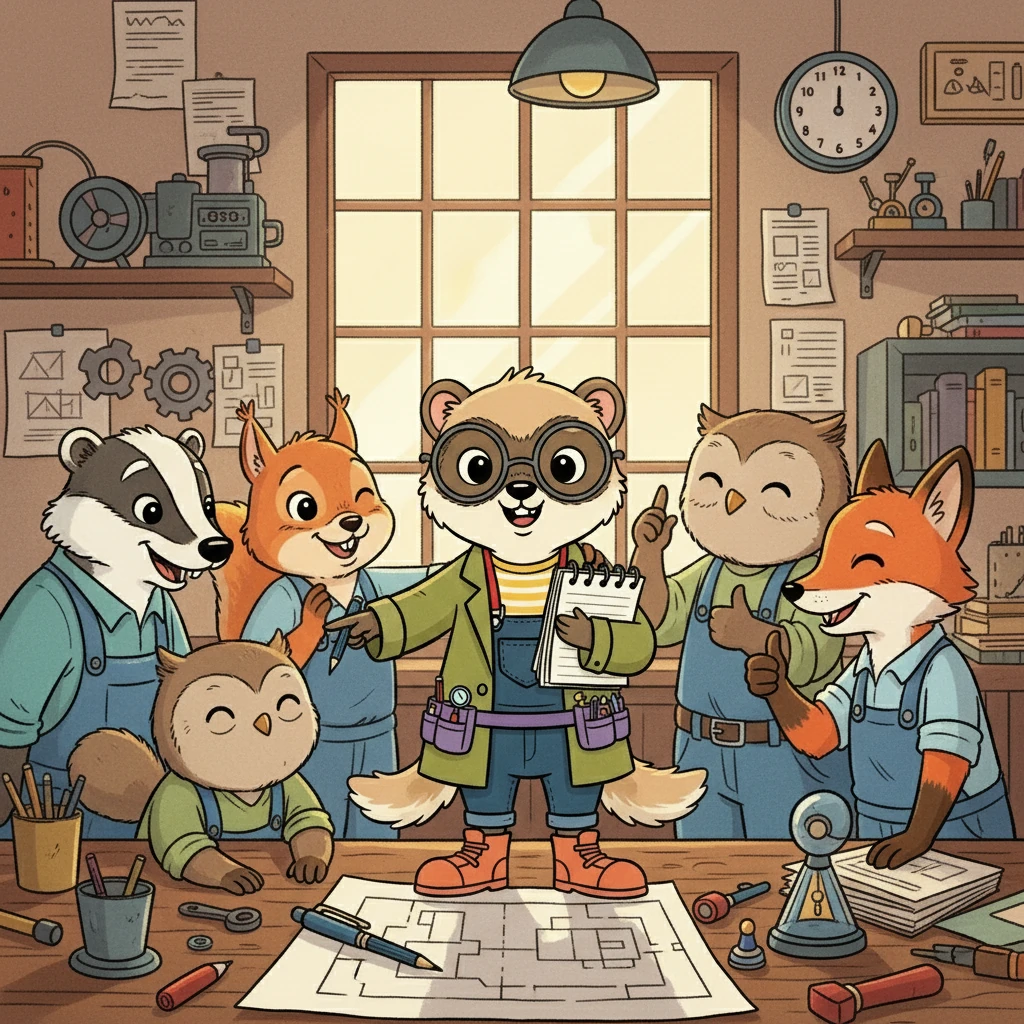 Finalement, Séverine est devenue un membre indispensable de l'équipe. Même si elle continuait à faire des erreurs, ses collègues l'appréciaient pour son aide et son humour. Et Séverine, la petite fouine timide, avait enfin trouvé sa place.