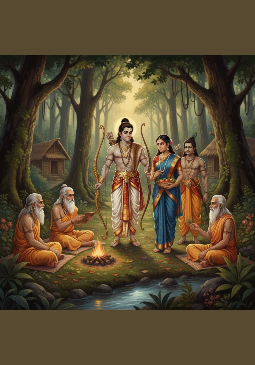 The deep forest was filled with towering trees and mysterious sounds, but the trio found beauty in every leaf. They met wise sages who lived in small huts, learning the secrets of the stars and the ancient wisdom of the earth.