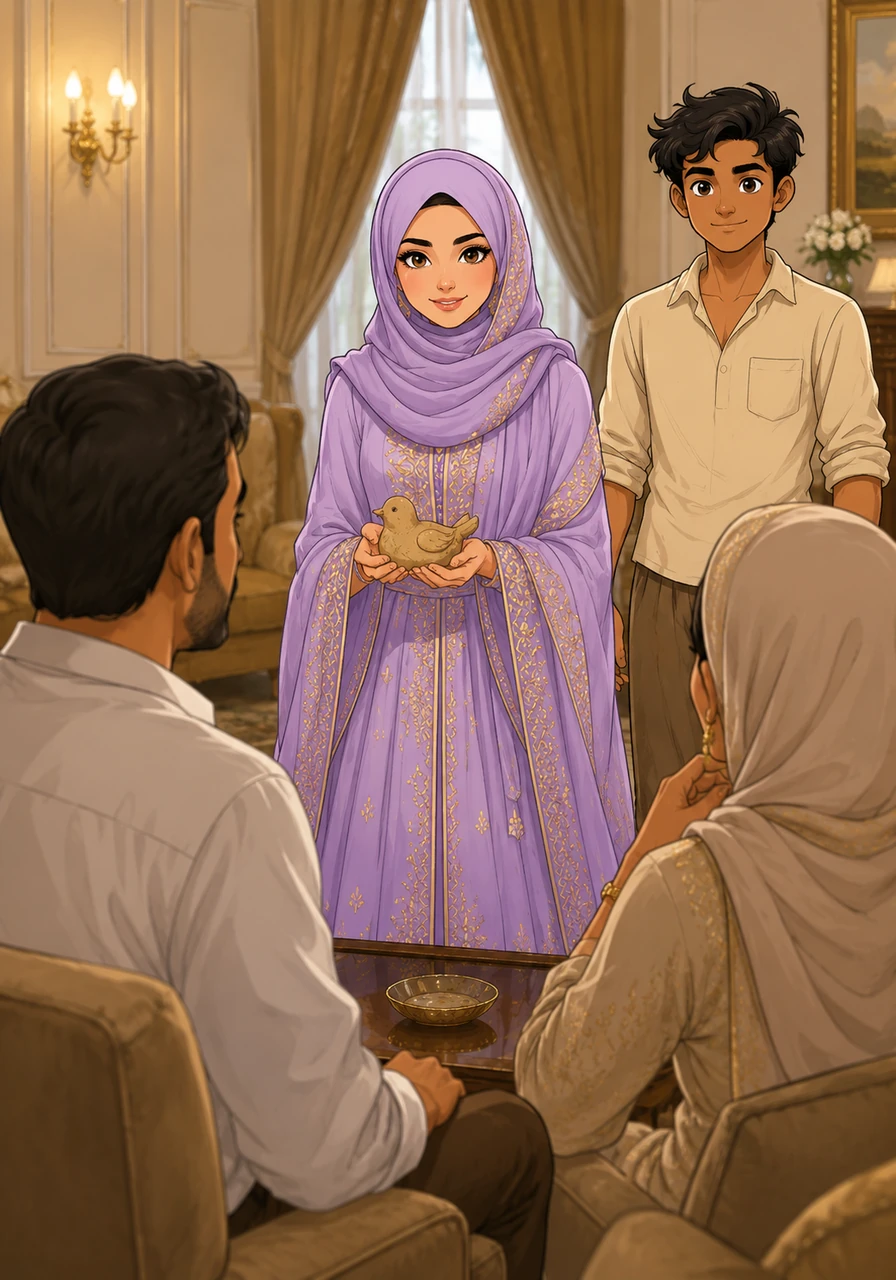 Zoya stood before her parents, her voice steady and full of grace as she spoke of a world where love wasn't dictated by wealth or creed, but by the kindness of one's actions. She showed them the clay bird, explaining that true value lies in the hands that build and the hearts that understand, not just the hands that hold gold.