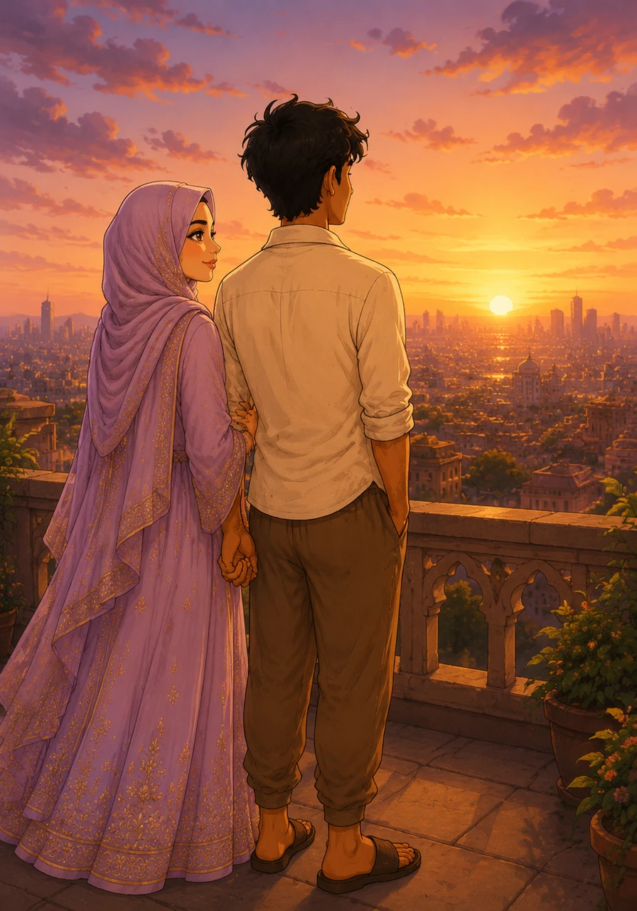 While the path ahead remained filled with challenges, Zoya and Akash stood together at the dawn of a new day, watching the sun rise over the city they both called home. They knew that their love was a beacon of hope, proving that even the widest divides can be bridged by the simple, enduring strength of two hearts beating as one.