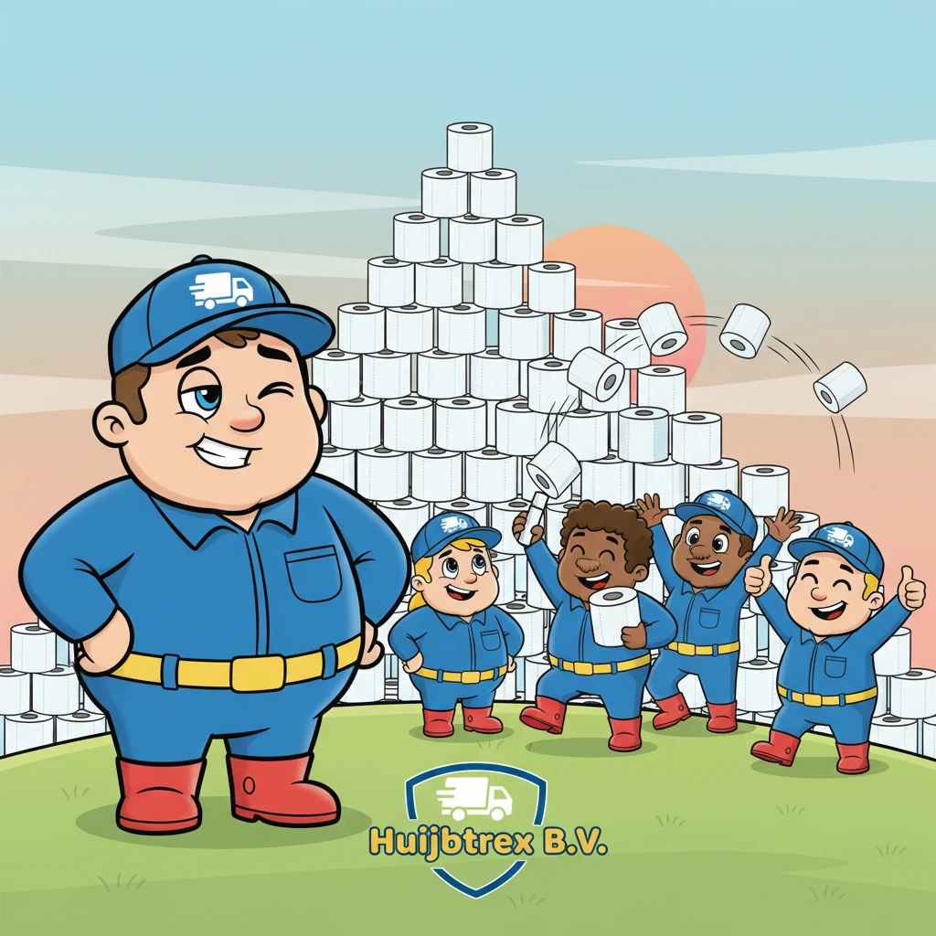 Moe maar voldaan kijkt Bart naar het feestende team. Hij glimlacht, trots op wat ze samen hebben bereikt. Huijbtrex B.V. is niet zomaar een bedrijf; het is een familie van hardwerkende mensen die samen bergen verzetten. Met een knipoog naar de toekomst, weet Bart dat er nog vele vrolijke jaren zullen volgen.