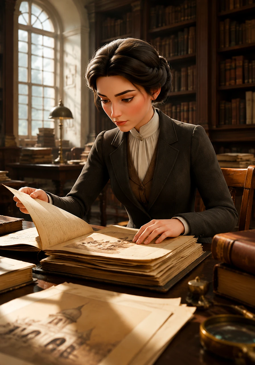 Durante gli anni dell'università, Elena si immerse nello studio dei manoscritti della prima metà dell'Ottocento, cercando i fili invisibili che legavano i pittori russi ai grandi maestri del Rinascimento. La sua dedizione la portava a trascorrere intere giornate tra il profumo della carta antica e il silenzio delle biblioteche storiche.