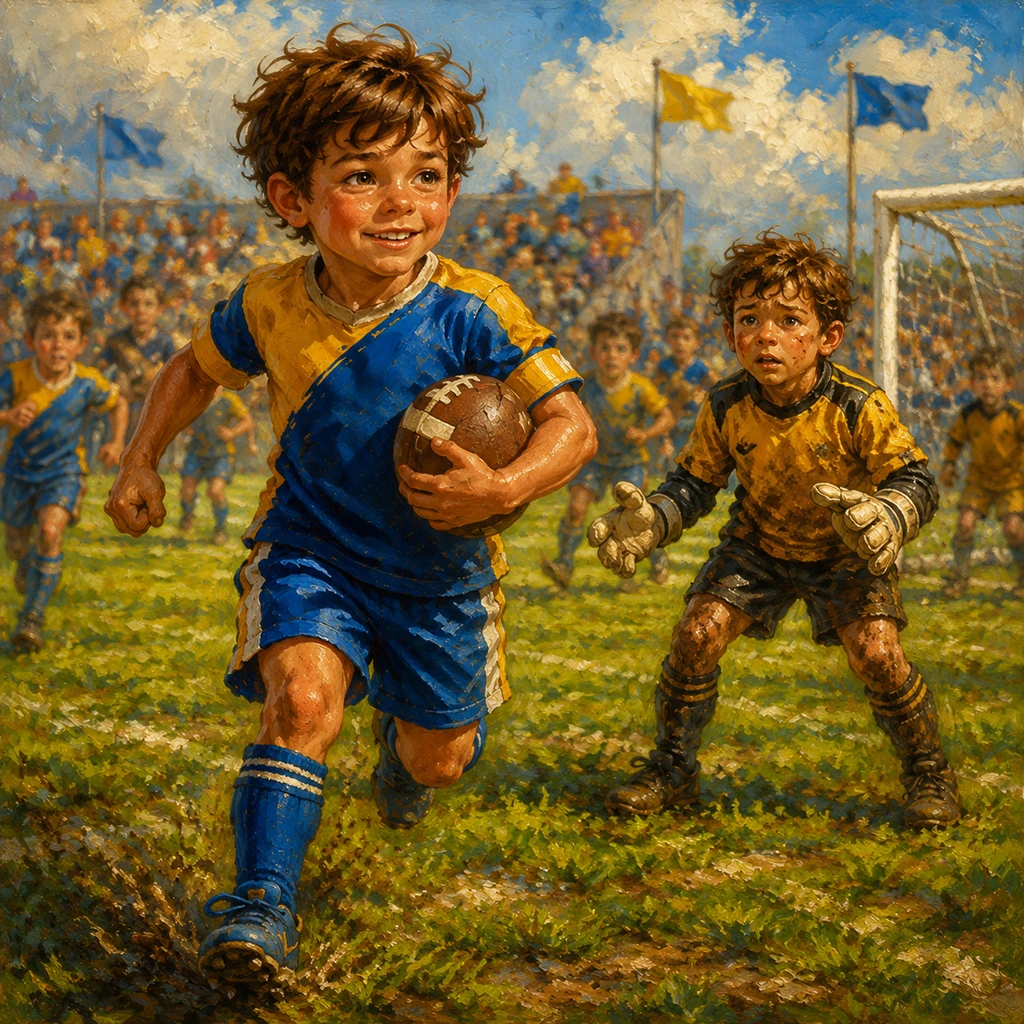 Leo's Big Match: The Power of the Team - Educational stories