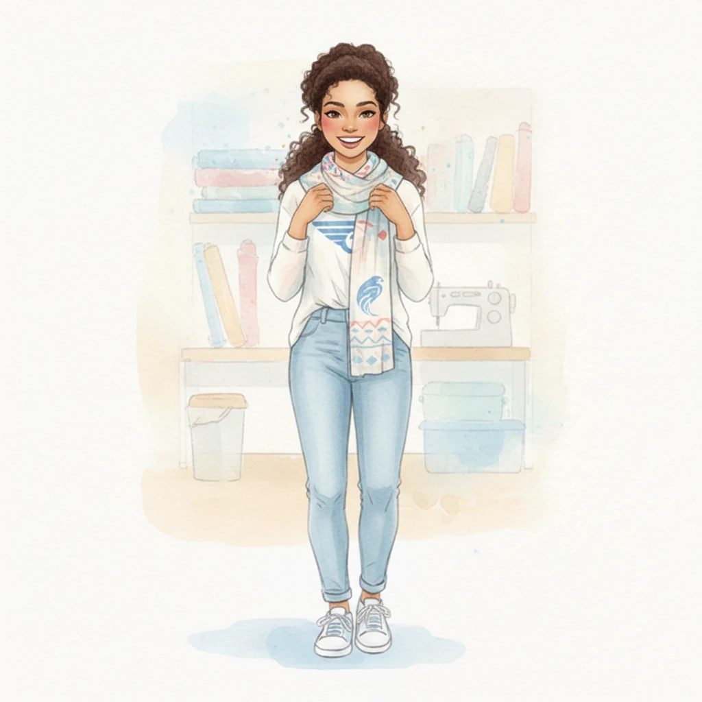 The day arrived to unveil the first creations. Layla, beaming, tried on a scarf adorned with a subtle falcon motif and the rallying cry, 'Al-Nashama towards World Cup 2026.' The fabric felt soft against her skin, a tangible connection to her heritage and her team.
