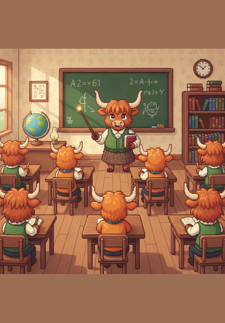 Soon, the whole classroom was filled with cows using their lanyards and celebrating their knowledge gaps. Mrs. O’Leary cheered for every honest answer, making the classroom feel like the safest place in the world.