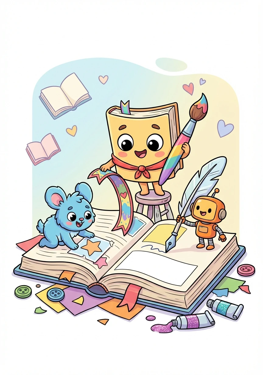 Читайка и его друзья создают вкладку 'Дневник', где пользователи могут сохранять любимые моменты из книг и делиться своими мыслями.