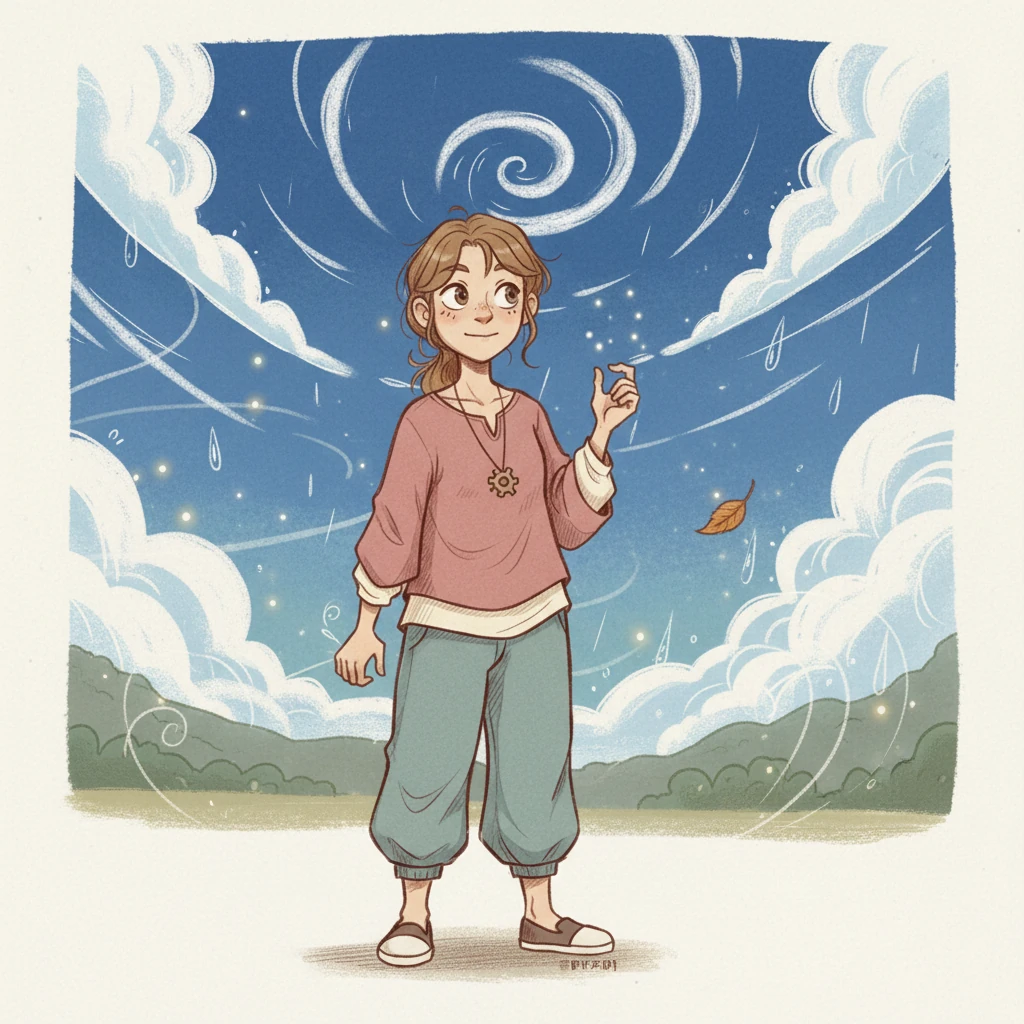 An ngước nhìn lên bầu trời xanh thẳm, nơi những đám mây trắng trôi lững lờ. Bé mỉm cười, cảm nhận được sự hiện diện của năng lượng trong mọi vật xung quanh. Từ những hạt mưa rơi đến chiếc lá rụng, mọi thứ đều tuân theo những định luật tuyệt vời. Một cảm giác bình yên và sự thấu hiểu lan tỏa trong lòng An, khiến bé thêm yêu thế giới này.