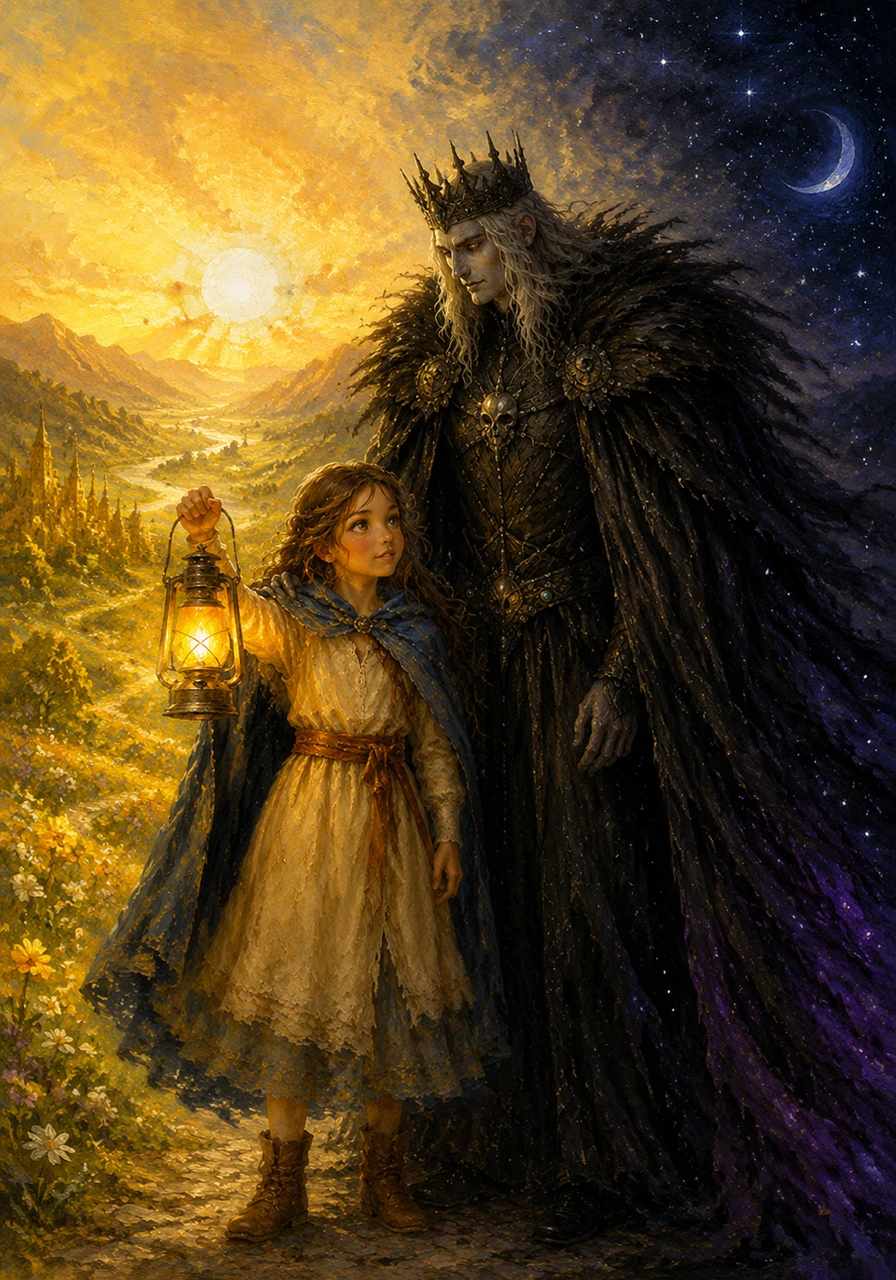 The Golden Valley became a land of balance, where the sun warmed the day and the stars guarded the night. Elara’s lantern remained a symbol that the greatest power of good is its ability to find the light hidden within the deepest shadow.