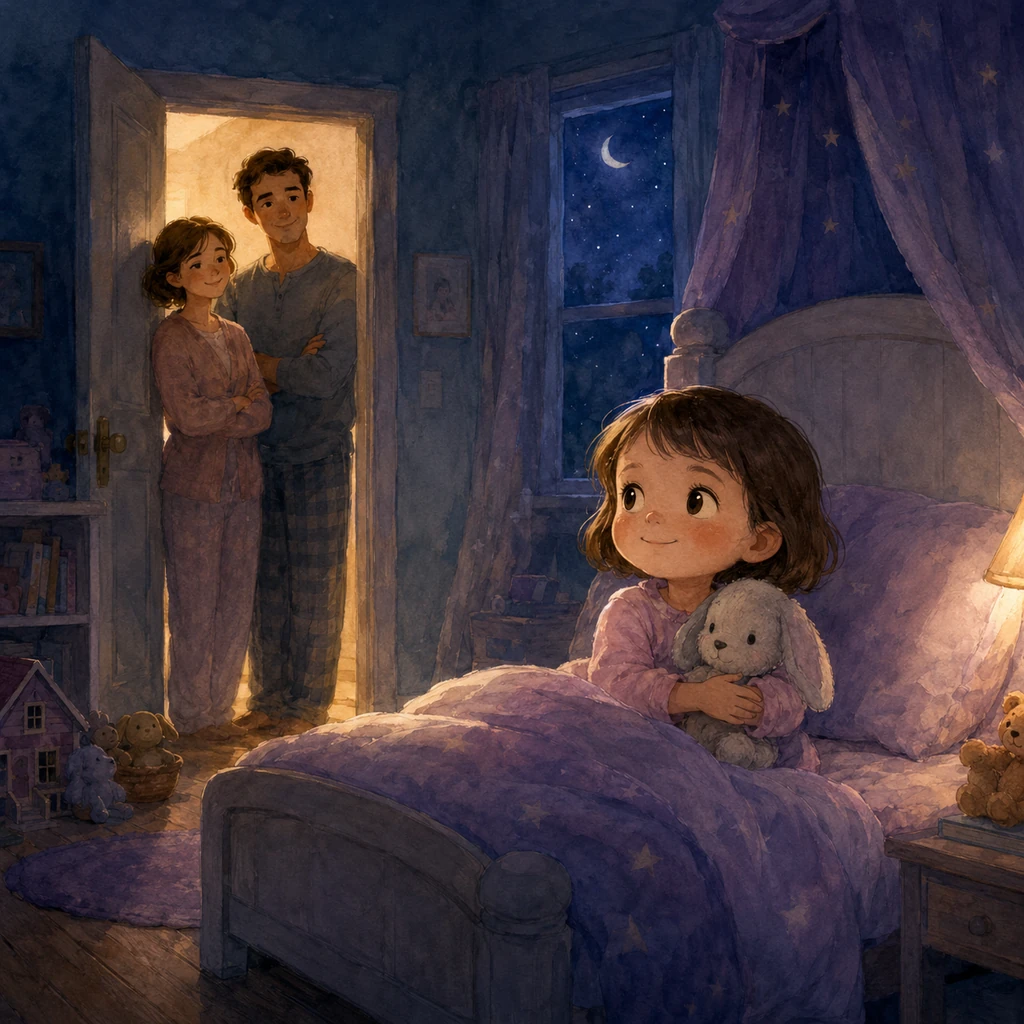 Charlotte's Big Girl Bed - bedtime