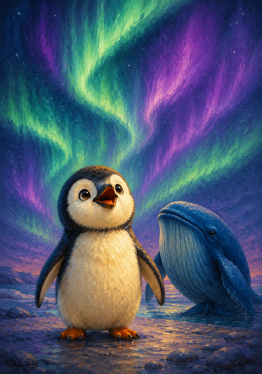 The simple meal gave Pippin a sudden burst of vital energy, warming his belly and allowing him to finally stand on his own two feet. He looked up at the sky, where the brilliant colors of the aurora australis began to dance in vibrant shades of green and purple.