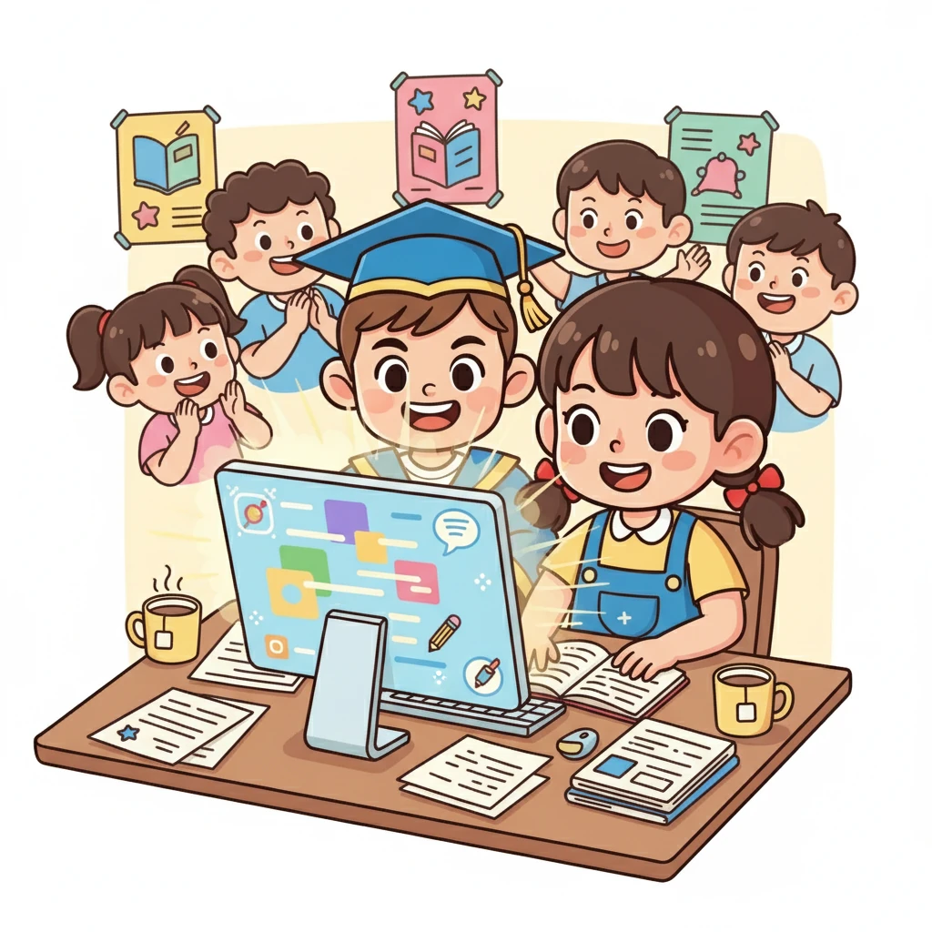 吳敬欣和黃衛超正在測試一款AI輔助寫作的軟件，他們希望幫助學生們提高寫作能力。他們不斷嘗試，不斷調整，為了達到最佳效果而努力。他們的熱情感染了身邊的每一個人。