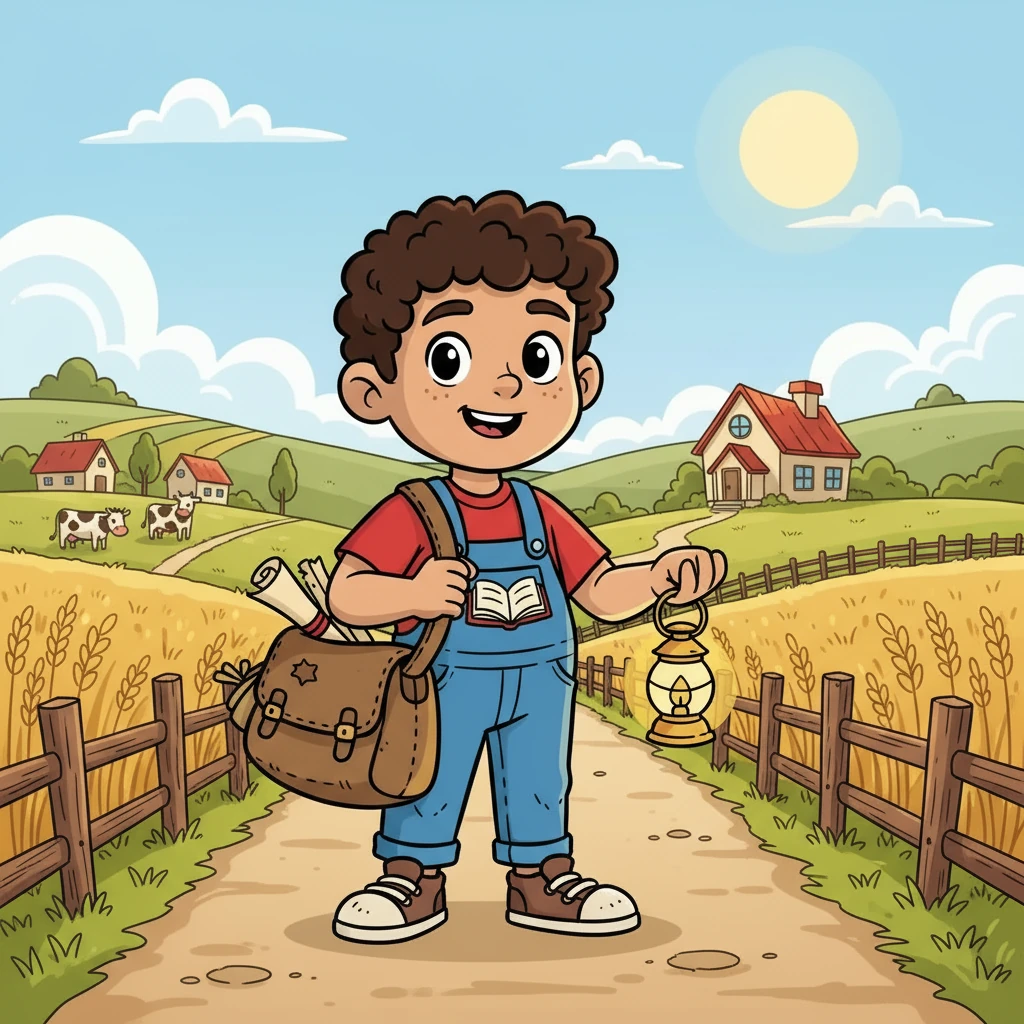 Cada día, Mateo caminaba desde muy lejos para llegar a la escuela. Ayudaba a sus padres en las tareas del campo, pero su mayor anhelo era aprender y ser un buen estudiante. La escuela era su ventana al mundo.