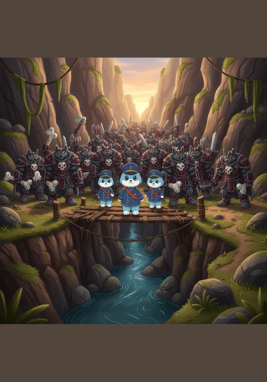 The massive enemy army poured into the Serpent’s Throat, their ranks becoming crushed and disorganized as the path narrowed. Horses collided and shields clashed against stone, turning their grand formation into a chaotic tangle of men.