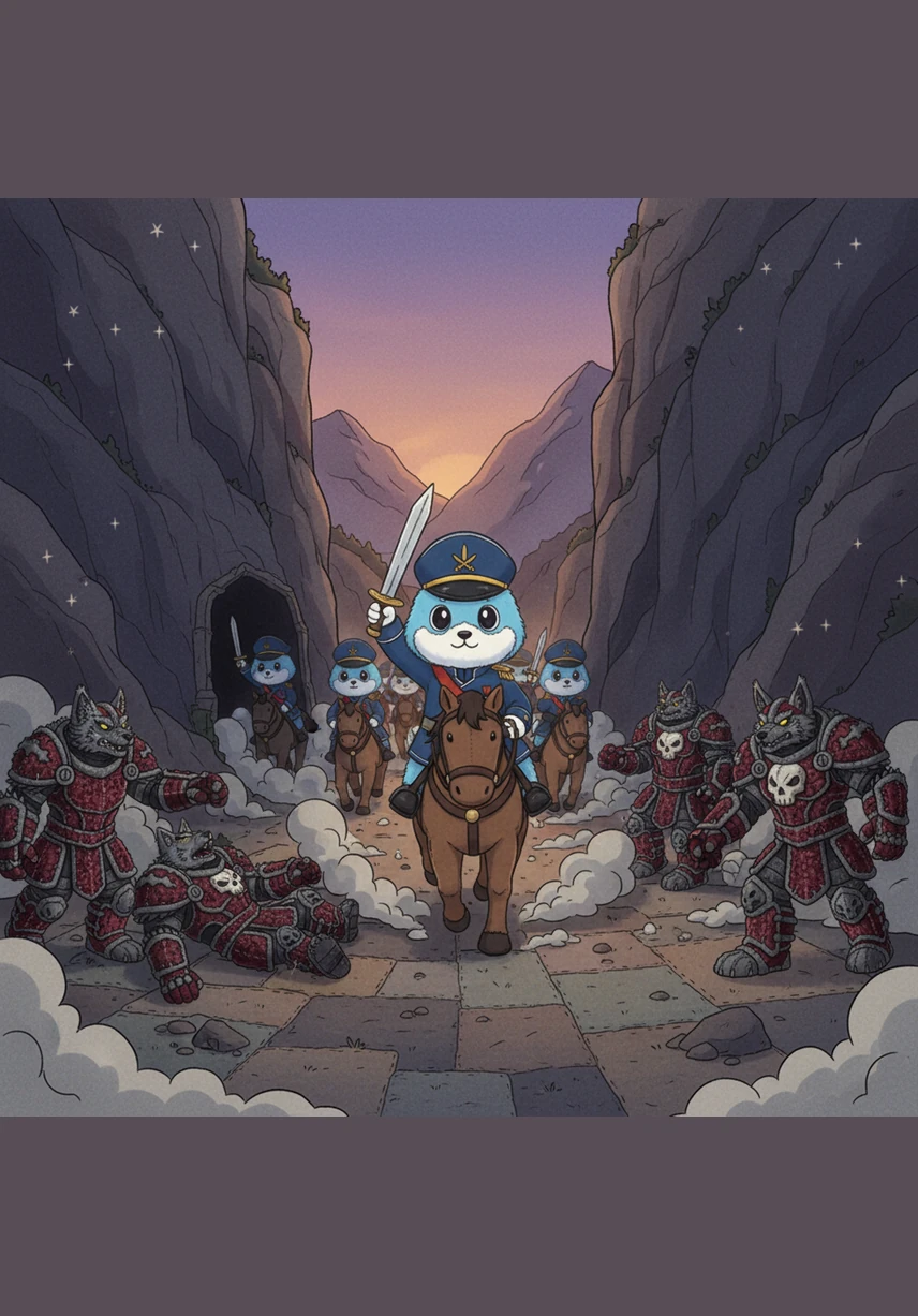 At the perfect moment, Hamix raised his sword and led his elite cavalry in a thunderous charge from the hidden exit of the pass. They struck like a lightning bolt, cutting through the disoriented remnants of the once-mighty opposition.