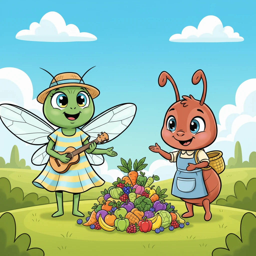 Cico imparò una lezione importante sull'importanza di prepararsi per il futuro. Promise a Formichina che la prossima estate l'avrebbe aiutata a raccogliere le provviste. Da quel giorno, diventarono amici inseparabili, pronti ad affrontare insieme ogni stagione.