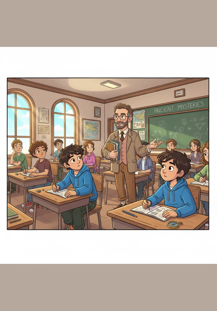 Good morning, class, Mr. Henderson says as he begins walking down the aisles. He places a sheet of paper face down on every desk, announcing that it is time for a surprise pop quiz on their recent readings.