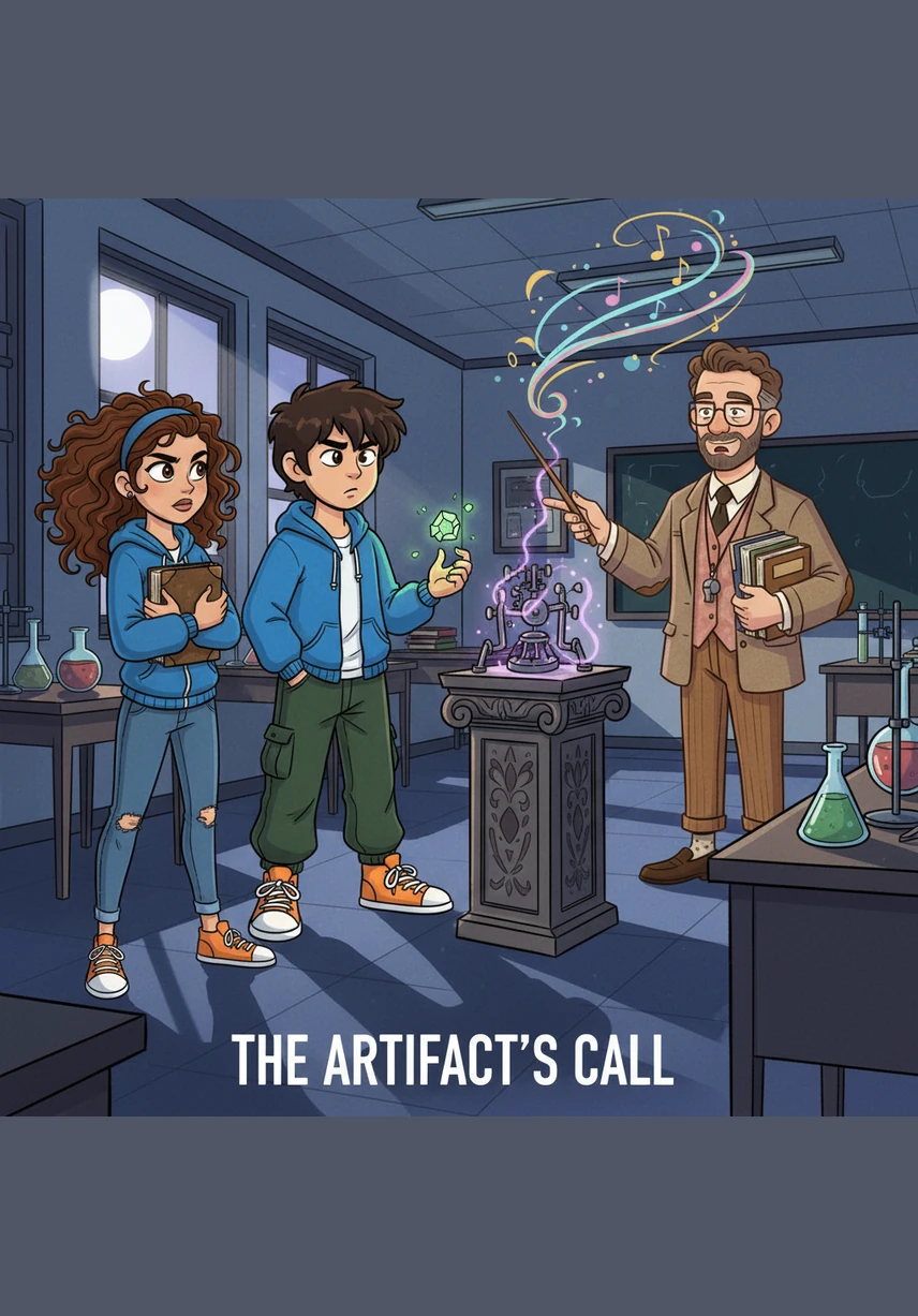 Sarah and Ben look at their own papers and then over at Leo’s bright smile. They realize that while dancing and chatting are fun, being prepared is the real key to feeling confident and successful in the journey of learning.