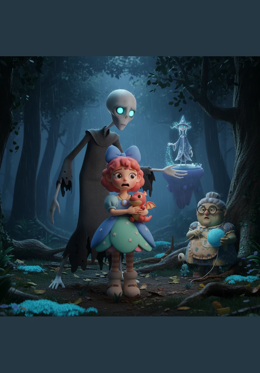 The entity whispers Elara's name in a voice that sounds like dry leaves skittering across a grave. She realizes the music is no longer coming from the box, but vibrating from deep within her own chest as the shadows swallow her whole.