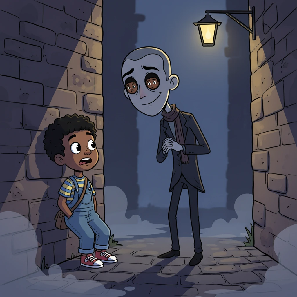 Cornered, breath hitched in the throat, there was nowhere left to go. Mr. Finch simply stood, inches away, his hollow eyes reflecting the terrified face of the protagonist, the smile utterly serene.