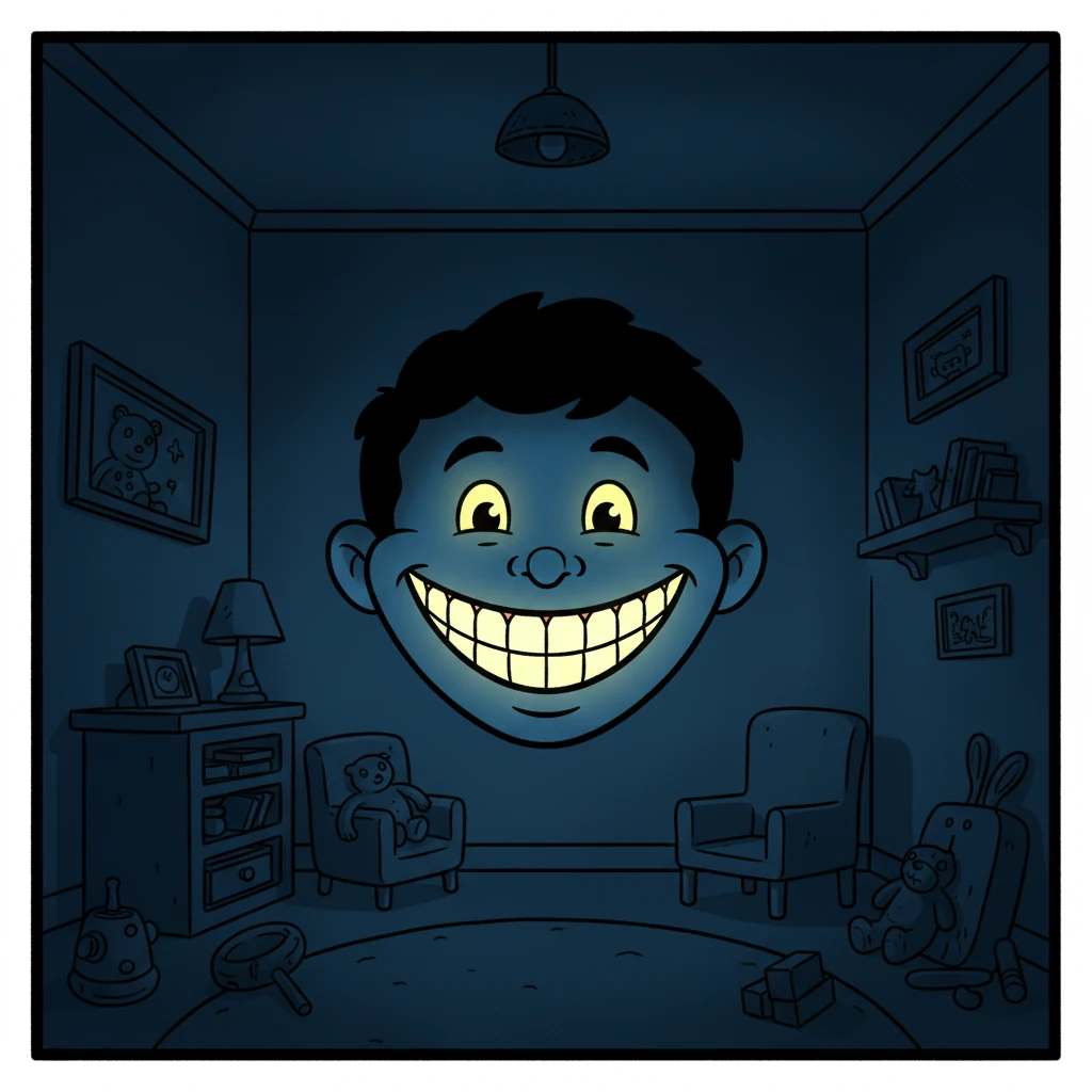 The light seemed to dim, fading not from the room but from perception itself. Only the unwavering, unnervingly cheerful smile of Mr. Finch remained, a silent promise in the encroaching darkness.