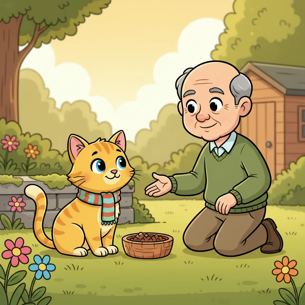 Days turned into weeks, and Mr. Kim became Bella's quiet guardian. Every afternoon, he'd bring her food and speak to her in a soft, reassuring voice. Bella began to recognize his footsteps, her tail giving a tiny, hopeful twitch whenever he appeared.