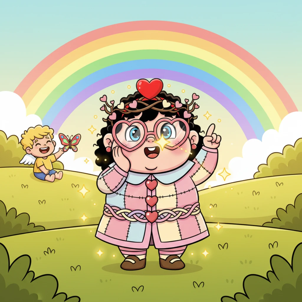 One sunny morning, as a child giggled at a butterfly, a tiny spark of happiness floated past Rosie. An idea, as bright as a rainbow, bloomed in her mind! She decided to gather all the good feelings she could find and weave them into something magical.