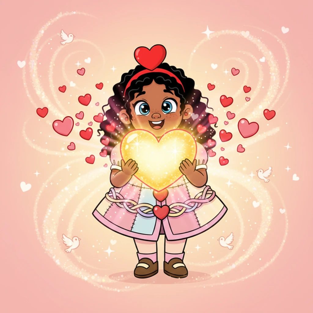 The locket began to glow, first softly, then brighter and brighter, pulsating with the warmth of a thousand tiny loves. It swelled and shimmered, transforming into a magnificent, sparkling heart, radiating pure joy.