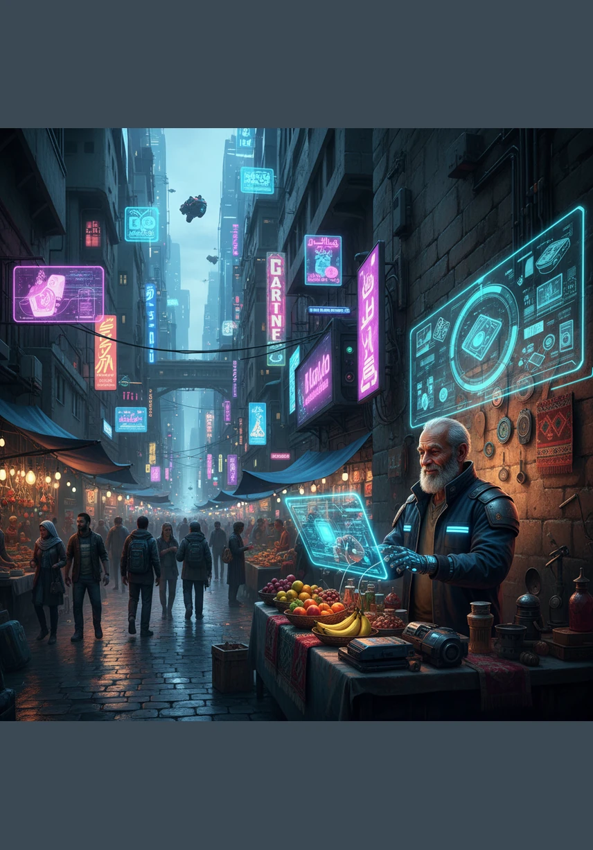 A merchant in Jordan uploads their catalog, and the system instantly transforms the data into a vibrant, bilingual marketplace. The product listings glow with detail, attracting buyers from across the Saudi border.